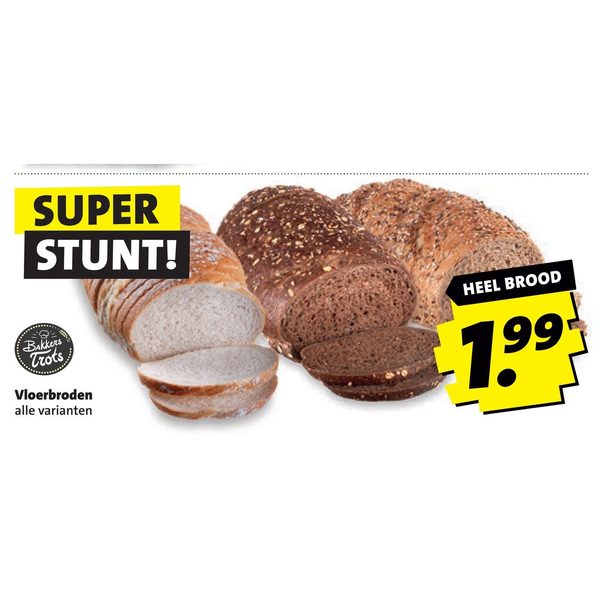 Vloerbrood alle varianten