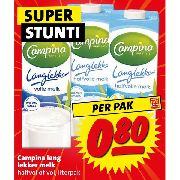Campina lang lekker melk