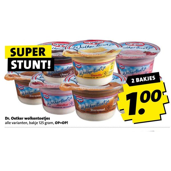 Dr. Oetker wolkentoetjes