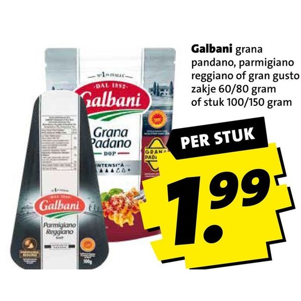 Galbani grana padano, parmigiano reggiano
