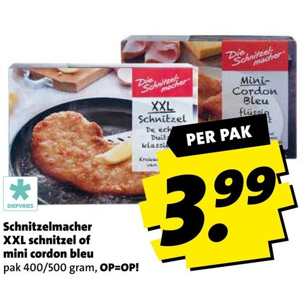 Schnitzelmacher XXL schnitzel of mini cordon bleu