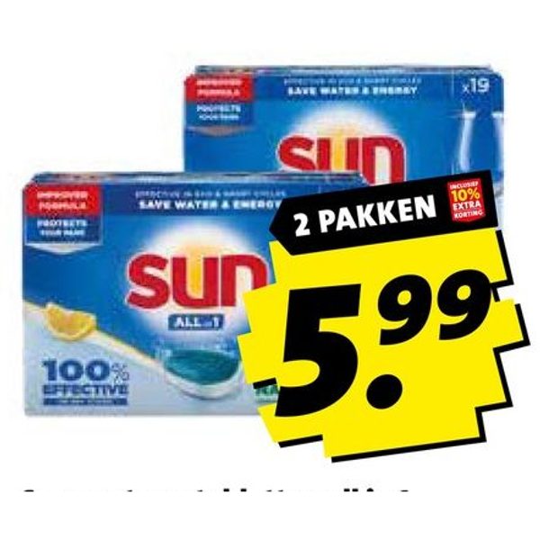 Sun vaatwastabletten all in 1