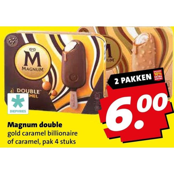 Magnum double gold caramel billionaire of caramel