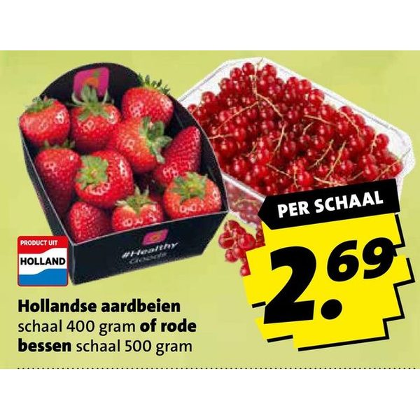 Hollandse aardbeien of rode bessen