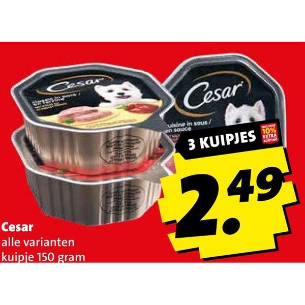 Cesar hondenvoer kuipjes