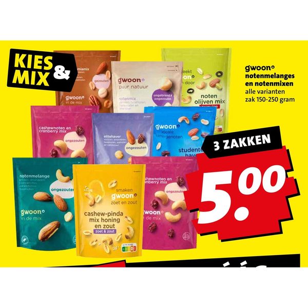 gwoon notenmelanges en notenmixen