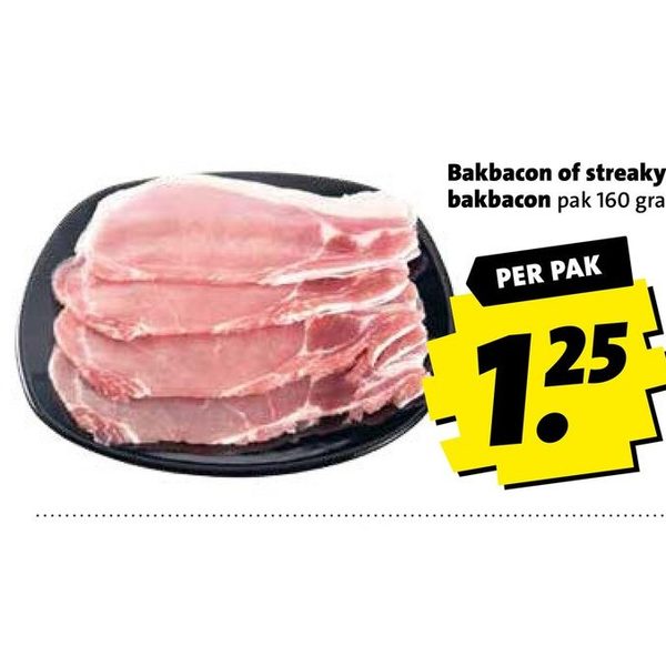 Bakbacon of streaky bakbacon