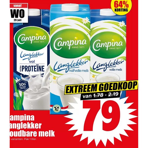 Campina Langlekker houdbare melk