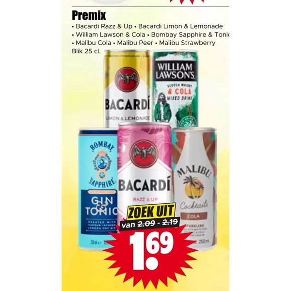 Premix cocktails