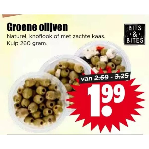 Groene olijven