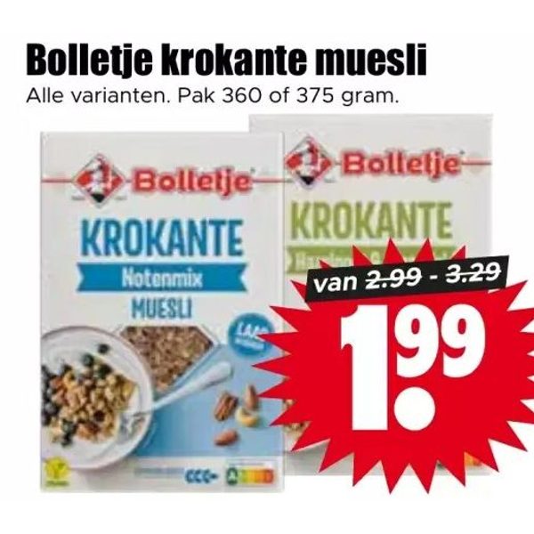 Bolletje krokante muesli