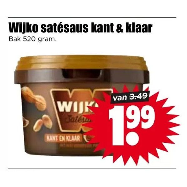Satésaus kant & klaar
