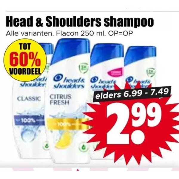 Head & Shoulders shampoo
