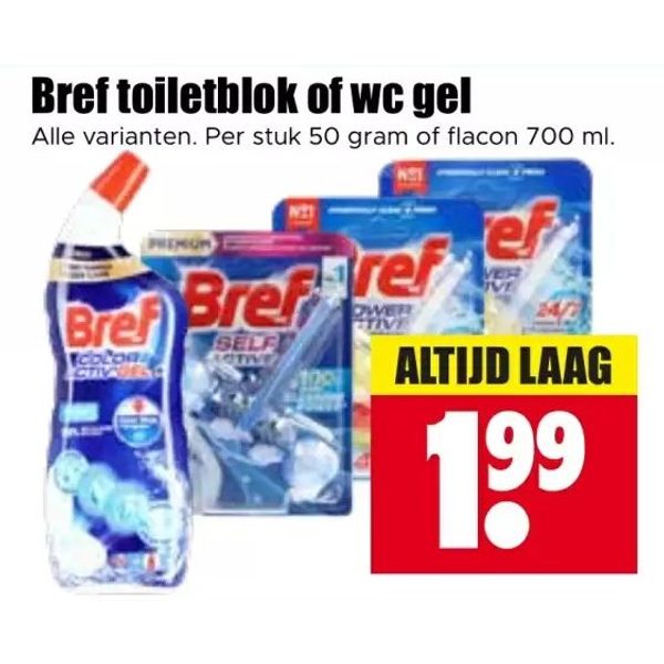 Bref toiletblok of wc gel