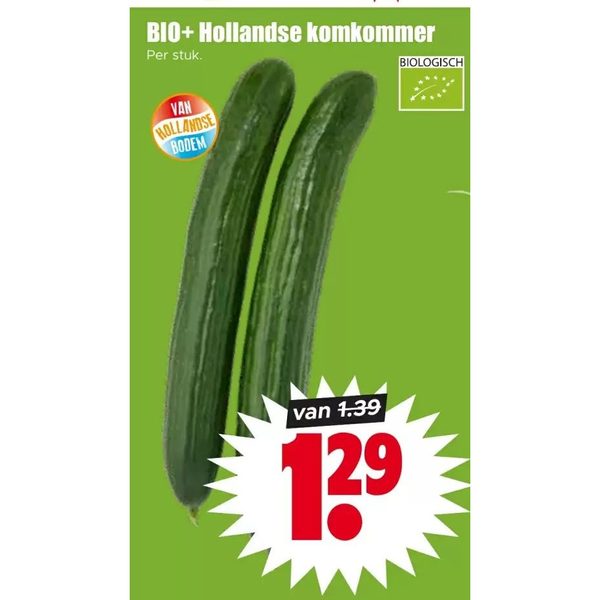 BIO+ Hollandse komkommer
