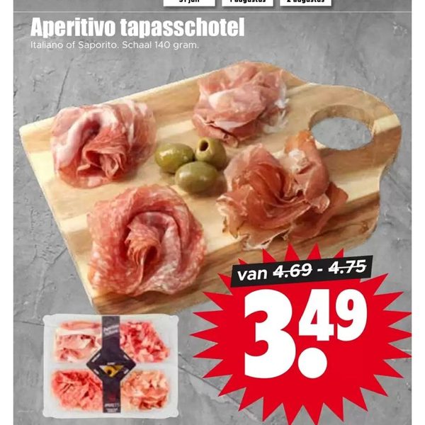 Aperitivo tapasschotel