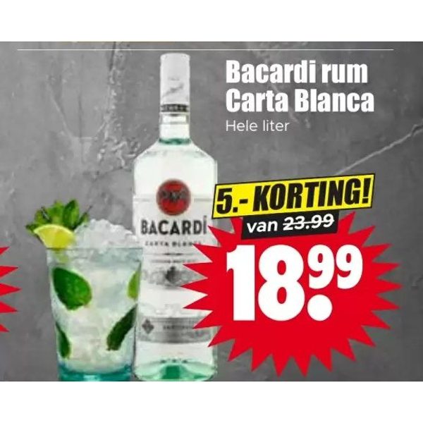 Bacardi rum Carta Blanca