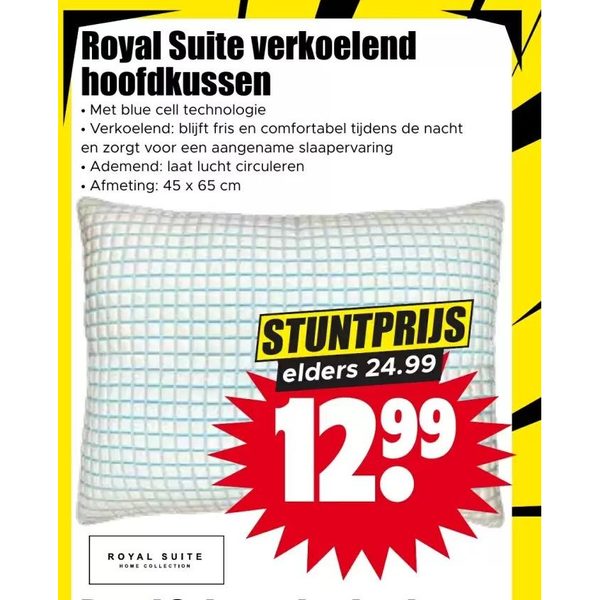 Royal Suite verkoelend hoofdkussen