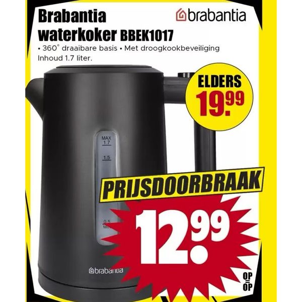 Brabantia waterkoker BBEK1017