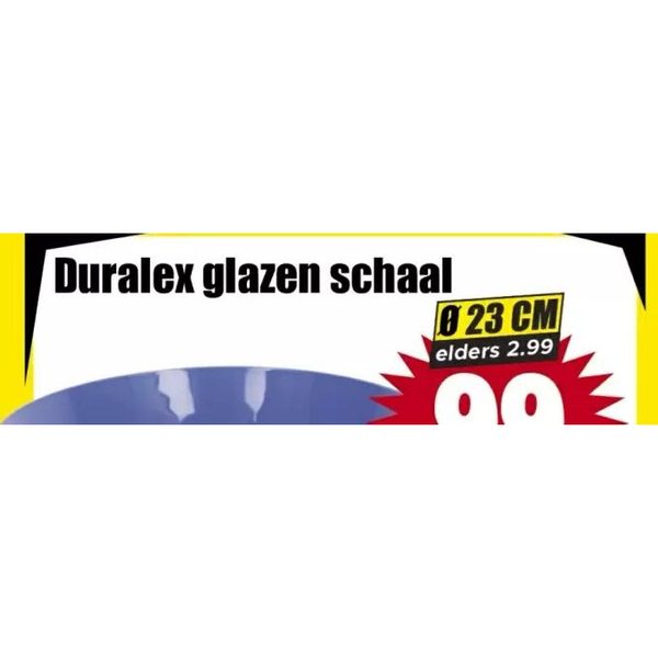Duralex glazen schaal 23 cm
