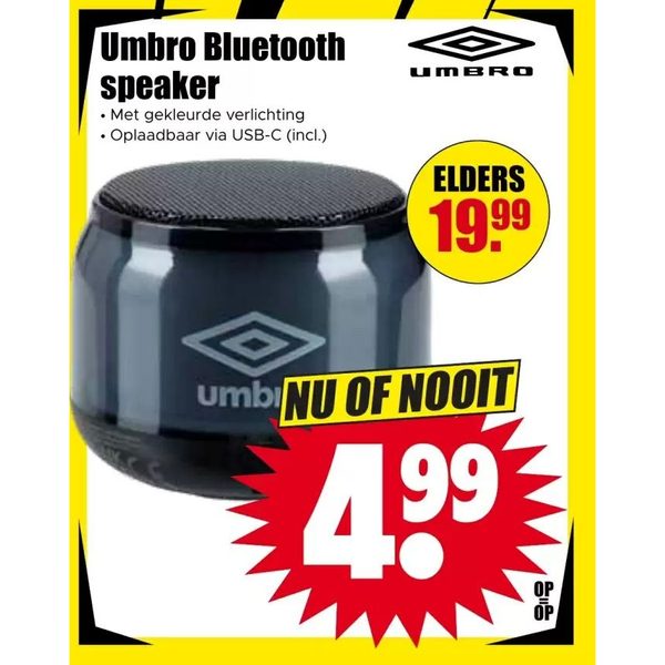 Umbro Bluetooth speaker