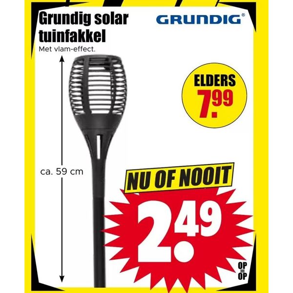 Grundig solar tuinfakkel