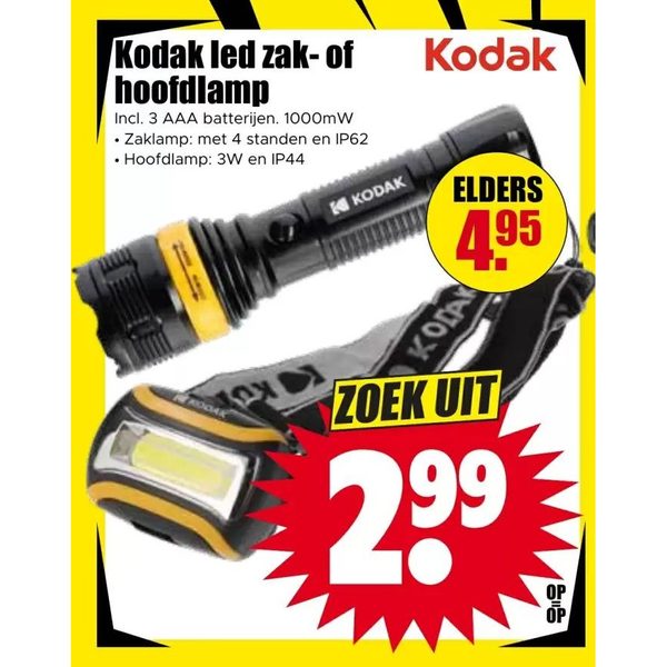 Kodak led zak- of hoofdlamp