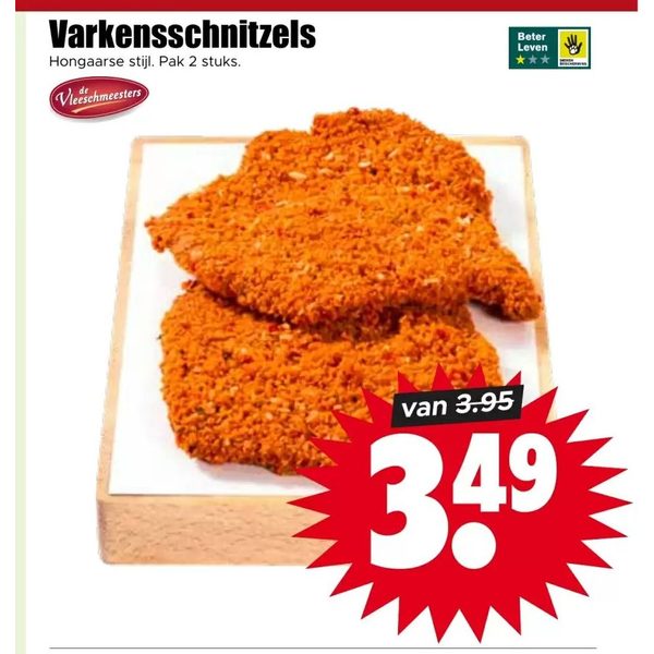 Varkensschnitzels Hongaarse stijl