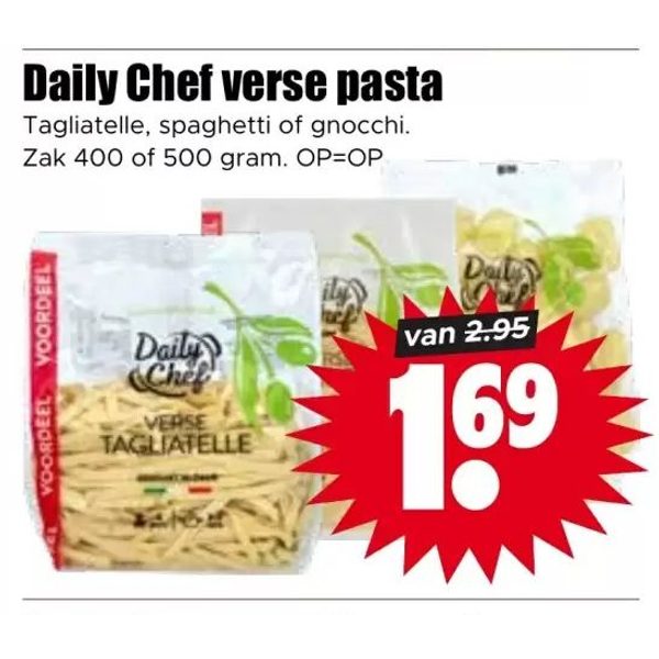 Daily Chef verse pasta