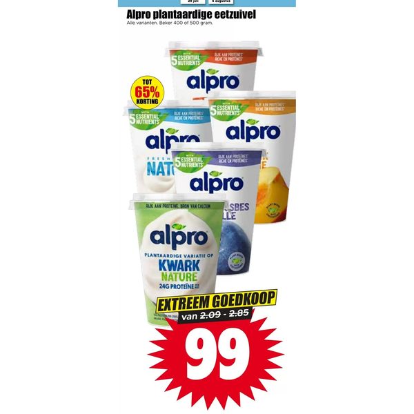 Alpro plantaardige eetzuivel