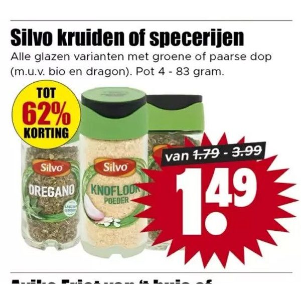 Silvo kruiden of specerijen