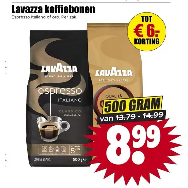 Koffiebonen Espresso Italiano of oro