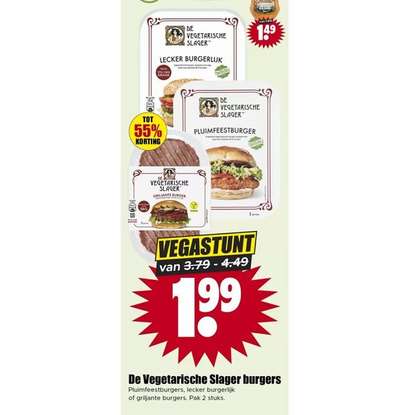 De Vegetarische Slager burgers