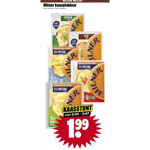Milner kaasplakken