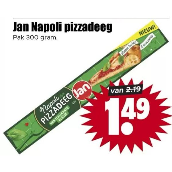 Jan Napoli pizzadeeg