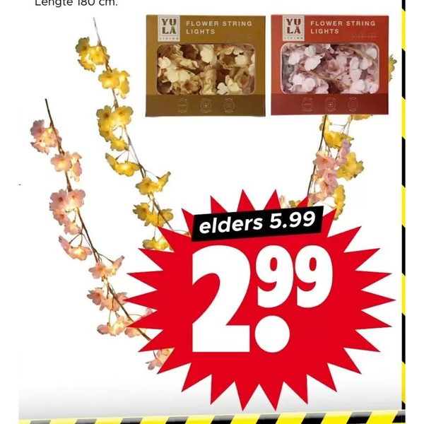Yula ledslinger bloesem