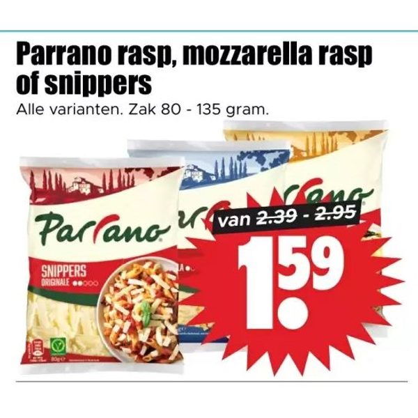Parrano rasp, mozzarella rasp of snippers
