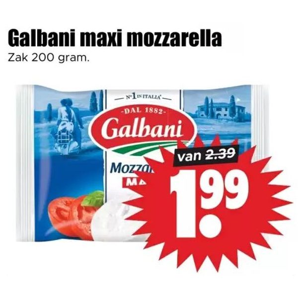 Galbani maxi mozzarella