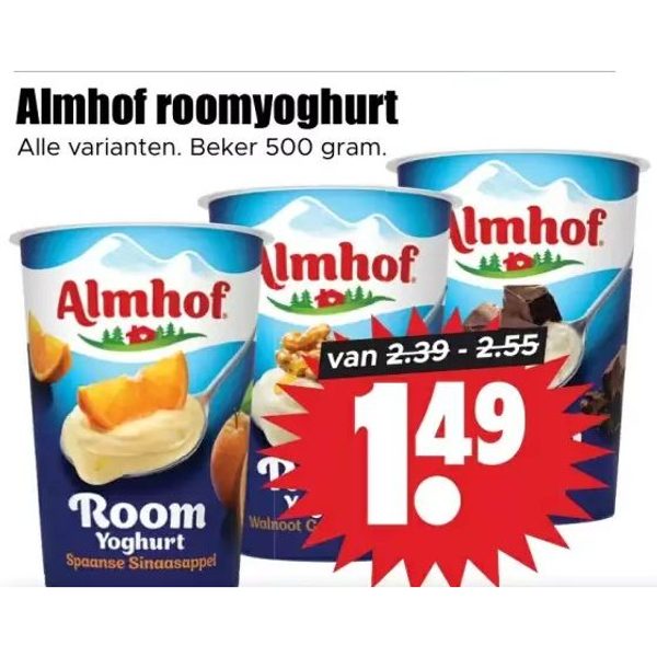 Almhof roomyoghurt