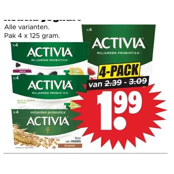 Activia yoghurt