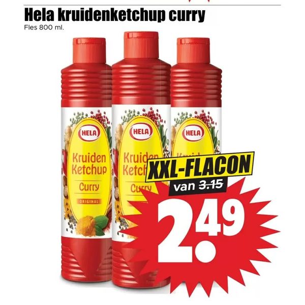Hela kruidenketchup curry