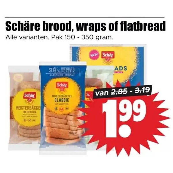 Schäre brood, wraps of flatbread