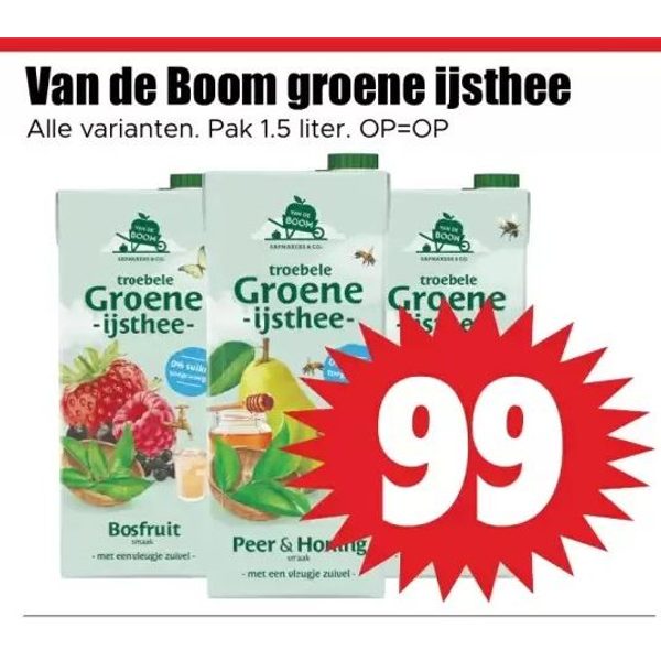 Van de Boom groene ijsthee