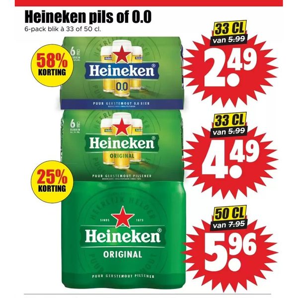 Heineken pils of 0.0