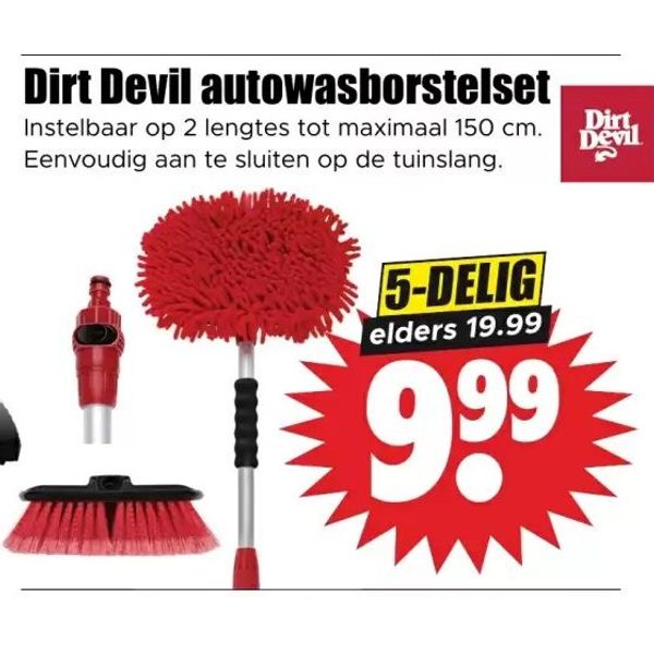 Dirt Devil autowasborstelset