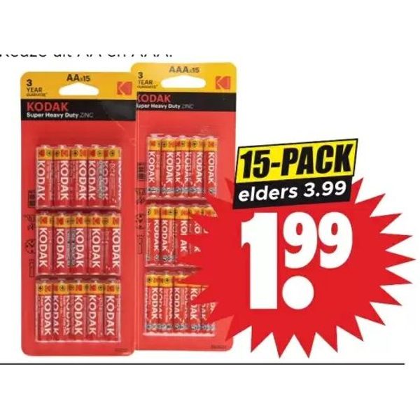 Kodak batterijen