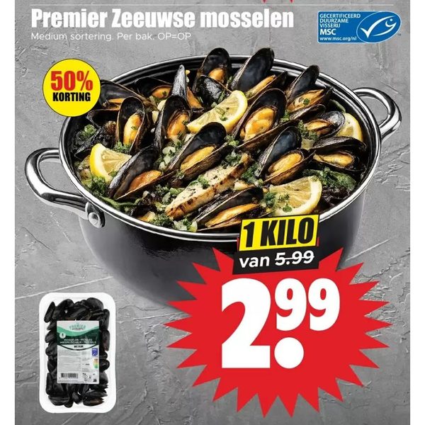 Premier Zeeuwse mosselen