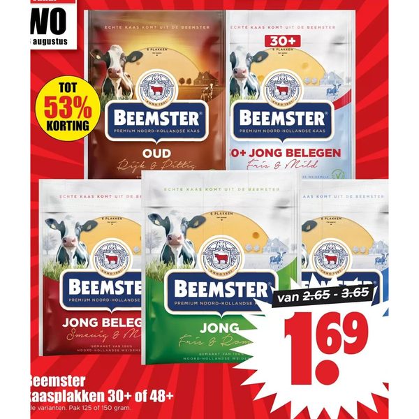 Beemster kaasplakken 30+ of 48+