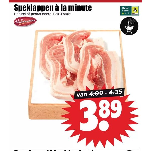 Speklappen à la minute