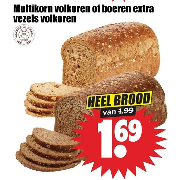 Multikorn volkoren of boeren extra vezels volkoren